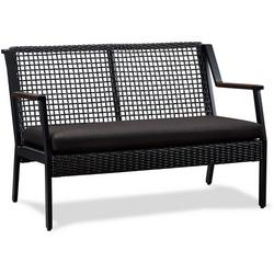 CALVIN 46.5 INCH ALUMINUM FRAMED WICKER OUTDOOR LOVESEAT