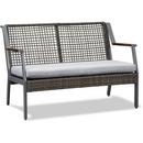 CALVIN 46.5 INCH ALUMINUM FRAMED WICKER OUTDOOR LOVESEAT 