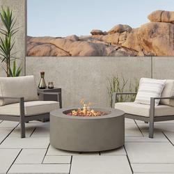 AEGEAN 36 INCH WIDE PROPANE/NATURAL GAS ROUND FIRE TABLE