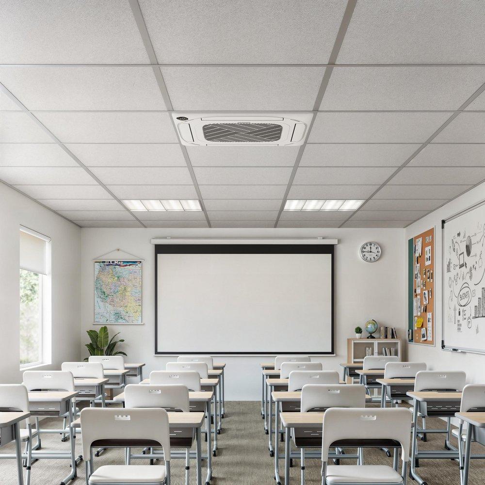 9,000/12,000 BTU - Indoor - Ceiling Cassette - Mini-Split - R-454B 