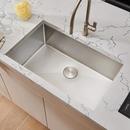 GRAVENA 33" UNDERMOUNT SINGLE BASIN STAINLESS STEEL KITCHEN SINK 