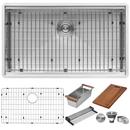 32 in. Undermount Stainless Steel Single Bowl Kitchen Sink
