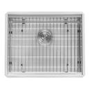 ROMA 23" UNDERMOUNT SINGLE BASIN STAINLESS STEEL KITCHEN SINK WITH BASIN RACK 
