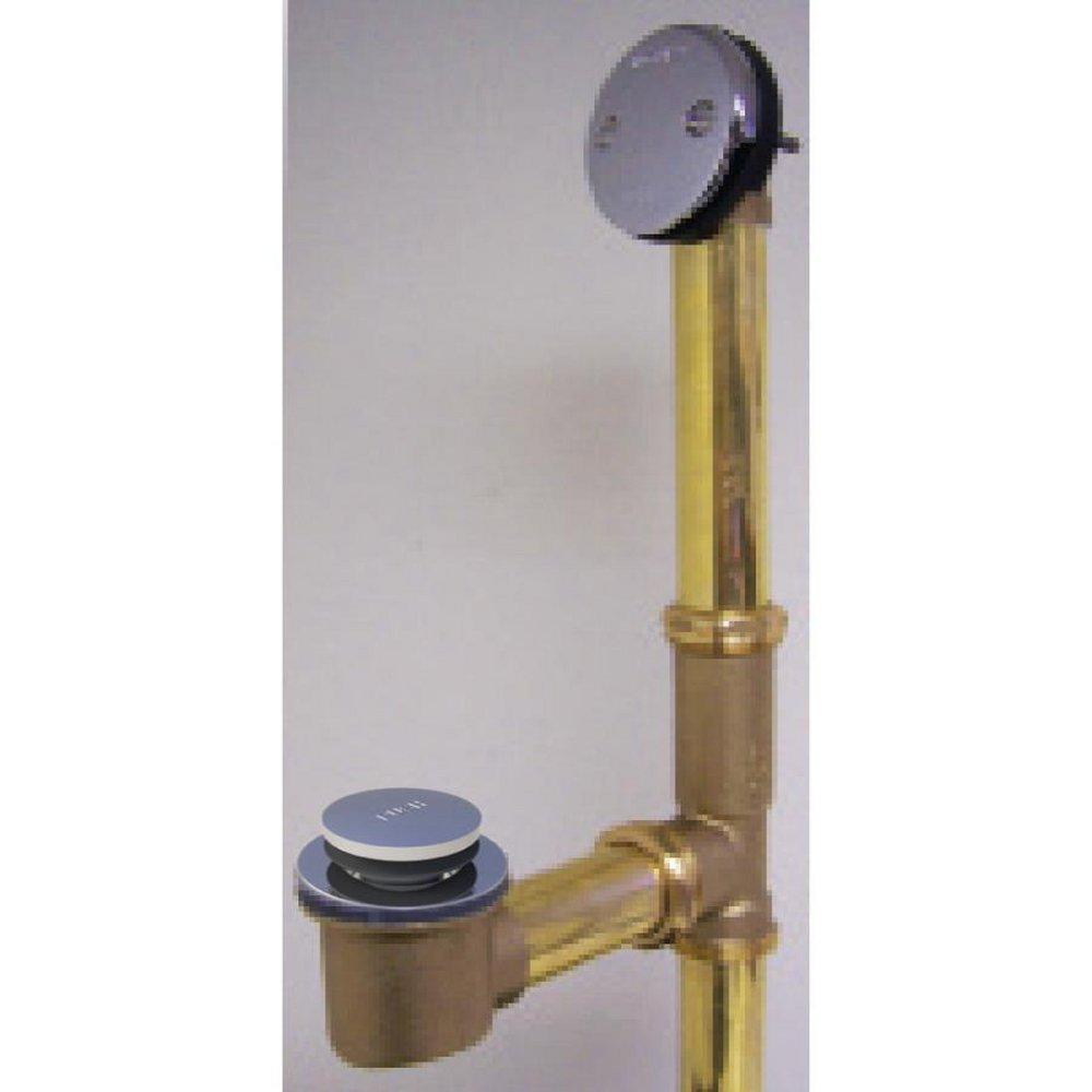 Watco Chrome Plated 16 in. Brass Toe-Tap Drain 
