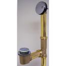 16 in. Brass Toe-Tap Drain in Chrome Plated