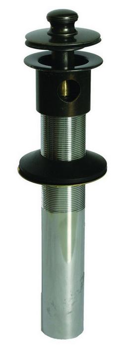 Brass Lavatory Drain with Overflow Polished Chrome