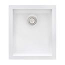 15 X 17 INCH GRANITE COMPOSITE UNDERMOUNT SINGLE BOWL WET BAR PREP SINK - ARCTIC WHITE - RVG2016WH 