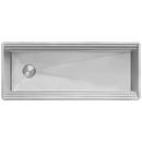 45-INCH WORKSTATION TWO-TIERED DOUBLE LEDGE KITCHEN SINK UNDERMOUNT 16 GAUGE STAINLESS STEEL - RVH6333ST 