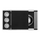 33-INCH WORKSTATION TWO-TIERED LEDGE KITCHEN SINK UNDERMOUNT 16 GAUGE STAINLESS STEEL - RVH8224 