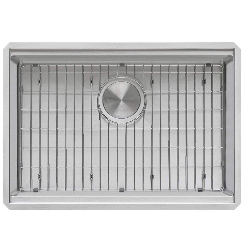 27-INCH WORKSTATION ROUNDED CORNERS UNDERMOUNT LEDGE KITCHEN SINK WITH ACCESSORIES - RVH8327 