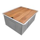 21 X 19 X 12 INCH DEEP LAUNDRY UTILITY WORKSTATION SINK UNDERMOUNT 16 GAUGE - RVU6321 