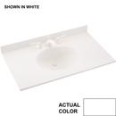 31 x 22 in. Composite Single Bowl Vanity Top in White