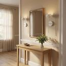 1-Light Integrated LED Wall Sconce in White with Modern Design 