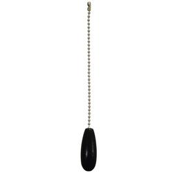 Black Finish Chain Tassel, 4 Pack