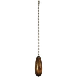 Walnut Finish Chain Tassel, 4 Pack