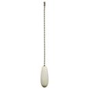 White Finish Chain Tassel, 4 Pack