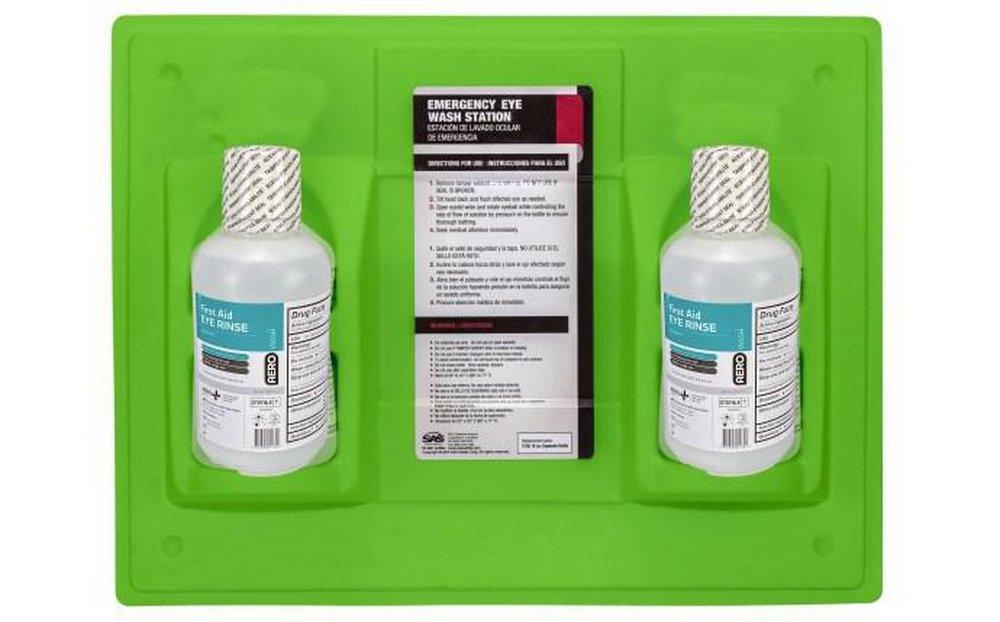 PERSON EMERGENCY EYEWASH STATION, DUAL BOTTLE 