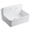 KOHLER White 30 x 22 in. Vitreous China Scrub Laundry Sink 