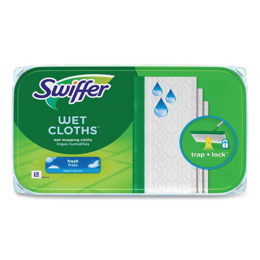 Wet Refill Cloths, Fresh Scent, 8 x 10 in., 12 Count 