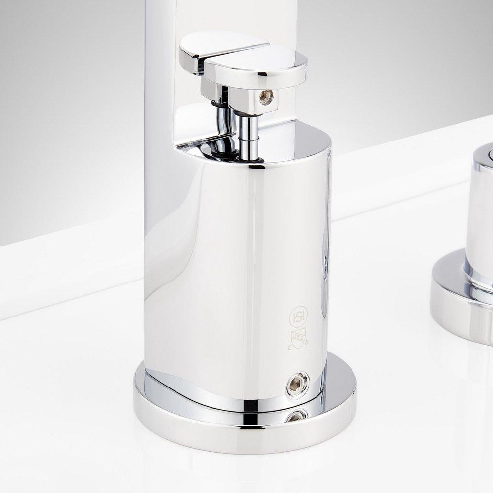 Signature Hardware Chrome Two Handle Roman Tub Faucet and Hand Shower (Trim Only) 