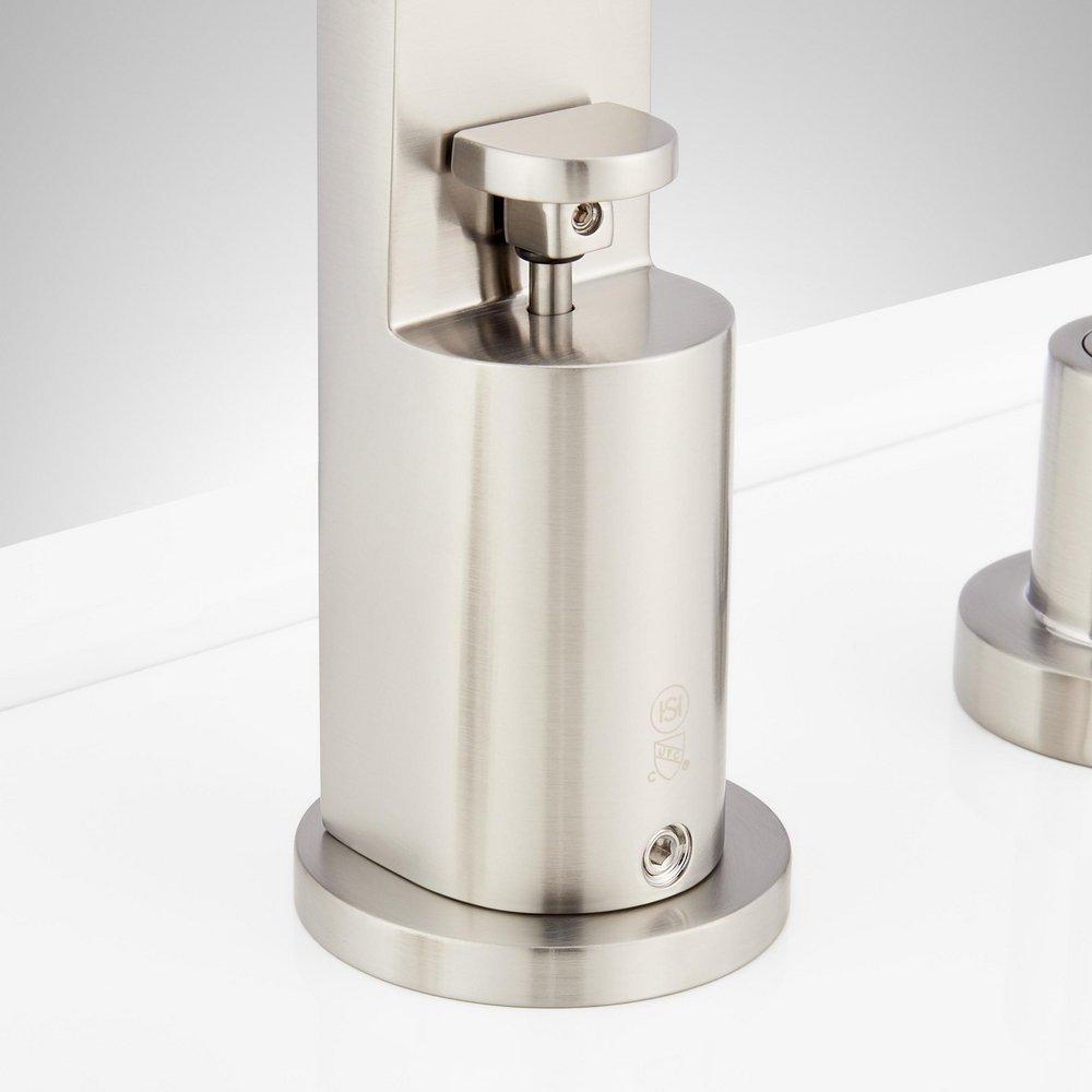 Signature Hardware Brushed Nickel Two Handle Roman Tub Faucet and Hand Shower (Trim Only) 