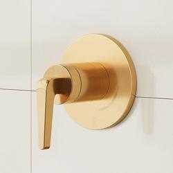 Single Handle Volume Control Valve Trim in Brushed Gold (Trim Only)