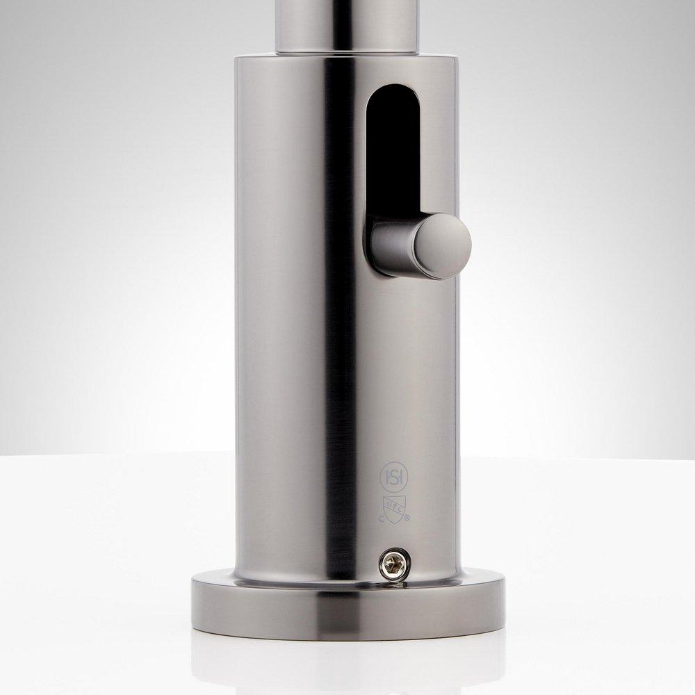 Signature Hardware Gunmetal Two Handle Roman Tub Faucet with Hand Shower (Trim Only) 