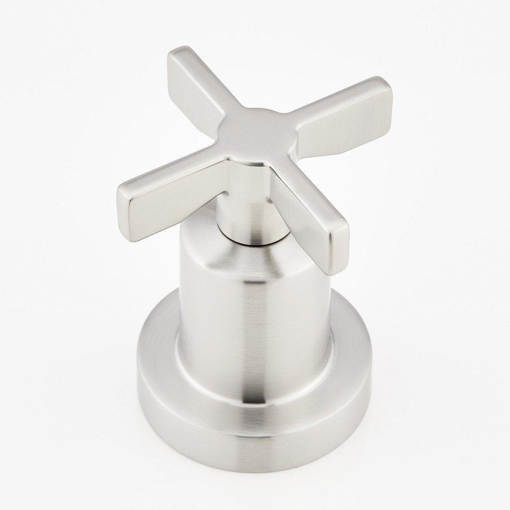 Signature Hardware Brushed Nickel Two Handle Roman Tub Faucet with Hand Shower (Trim Only) 