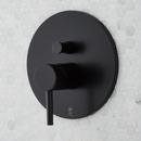 Signature Hardware Matte Black Single Handle Shower System with Rainfall Showerhead and Hand Shower 