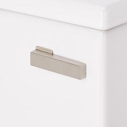 Toilet Flush Lever in Brushed Nickel - Reversible