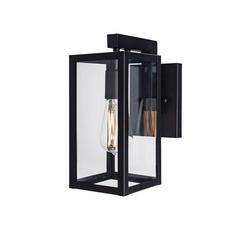 60W 1-Light 11in. Outdoor Wall Sconce in Matte Black