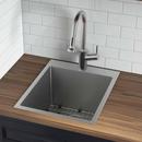 TOPMOUNT LAUNDRY UTILITY SINK 18 X 22 X 12 INCH ROUNDED CORNERS DEEP 16 GAUGE STAINLESS STEEL - RVU6018 