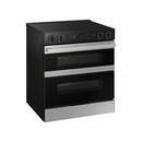 30" W Slide In 5 Burner Radiant Cooktop Range with Flex Duo Oven with Air Fry and Sous Vide in Stainless Steel 
