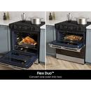 30" W Slide In 5 Burner Radiant Cooktop Range with Flex Duo Oven with Air Fry and Sous Vide in Stainless Steel 