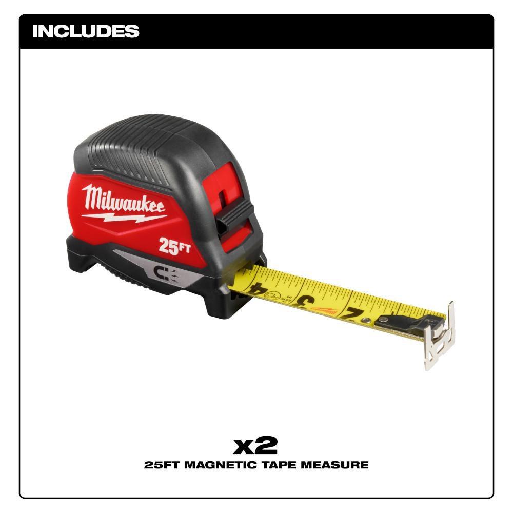 25 ft. Magnetic Tape Measure 2-pack 