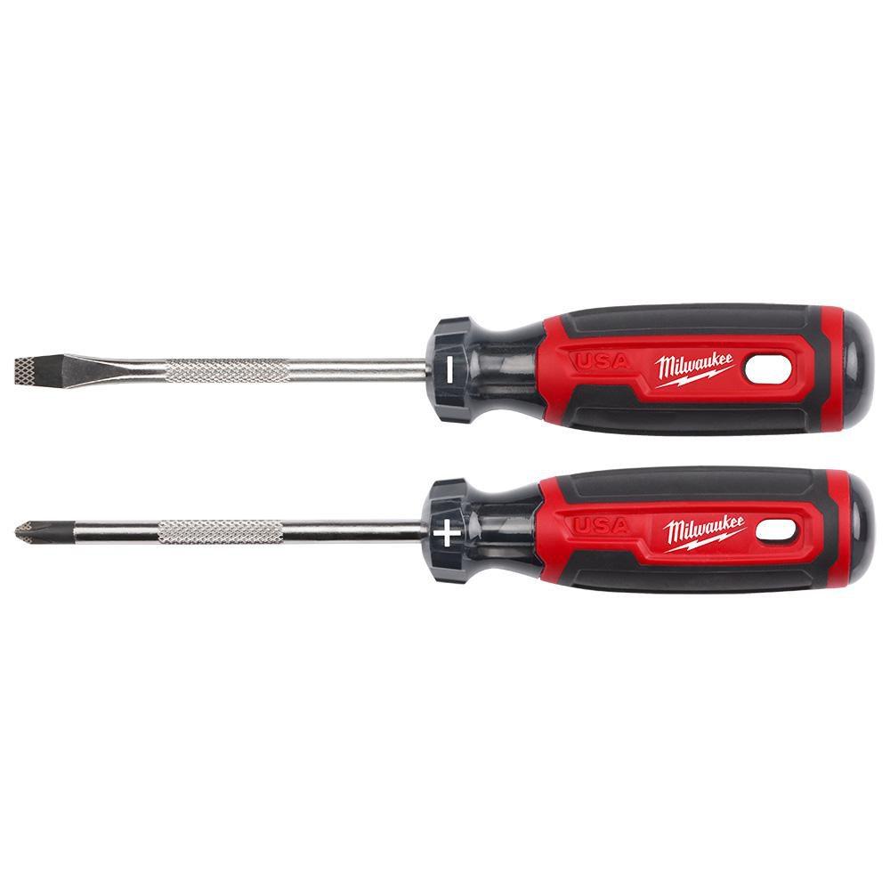 2Pc Cushion Grip Screwdriver Set Usa 