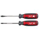 2Pc Cushion Grip Screwdriver Set Usa 