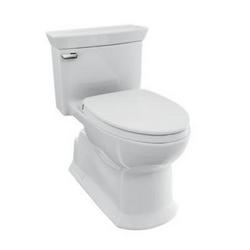 1.28 gpf One Piece Toilet with Trim and Seat in Cotton