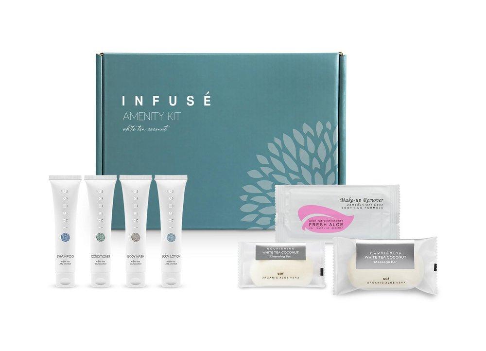 INFUSE WHITE TEA COCONUT - AMENITY KITS CASE OF 20 