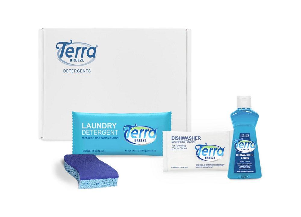 TERRA BREEZE DETERGENTS - AMENITY KITS CASE OF 20 