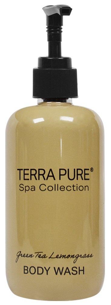 TERRA PURE GREEN TEA LEMONGRASS BODY WASH - 10.14 OZ/300 ML PUMP BOTTLE CASE OF 12 