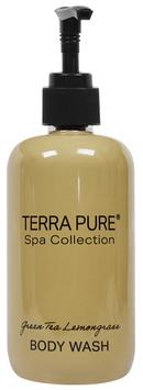 TERRA PURE GREEN TEA LEMONGRASS BODY WASH - 10.14 OZ/300 ML PUMP BOTTLE CASE OF 12 
