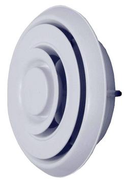 6 in. Ceiling Plastic Ceiling Diffuser in White