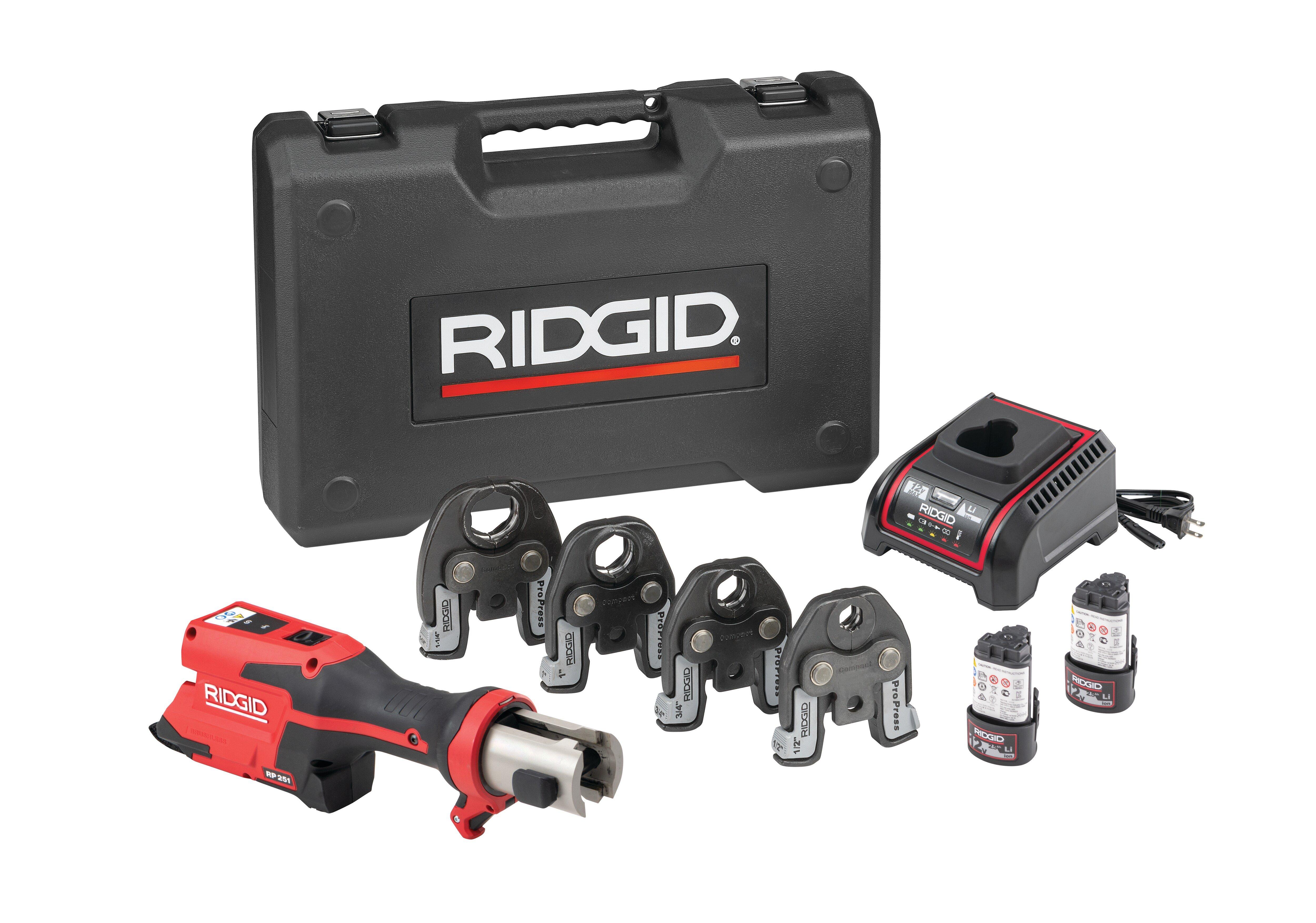 1/2 in. - 1-1/4 in. Press Tool Battery Kit with ProPress Jaws 
