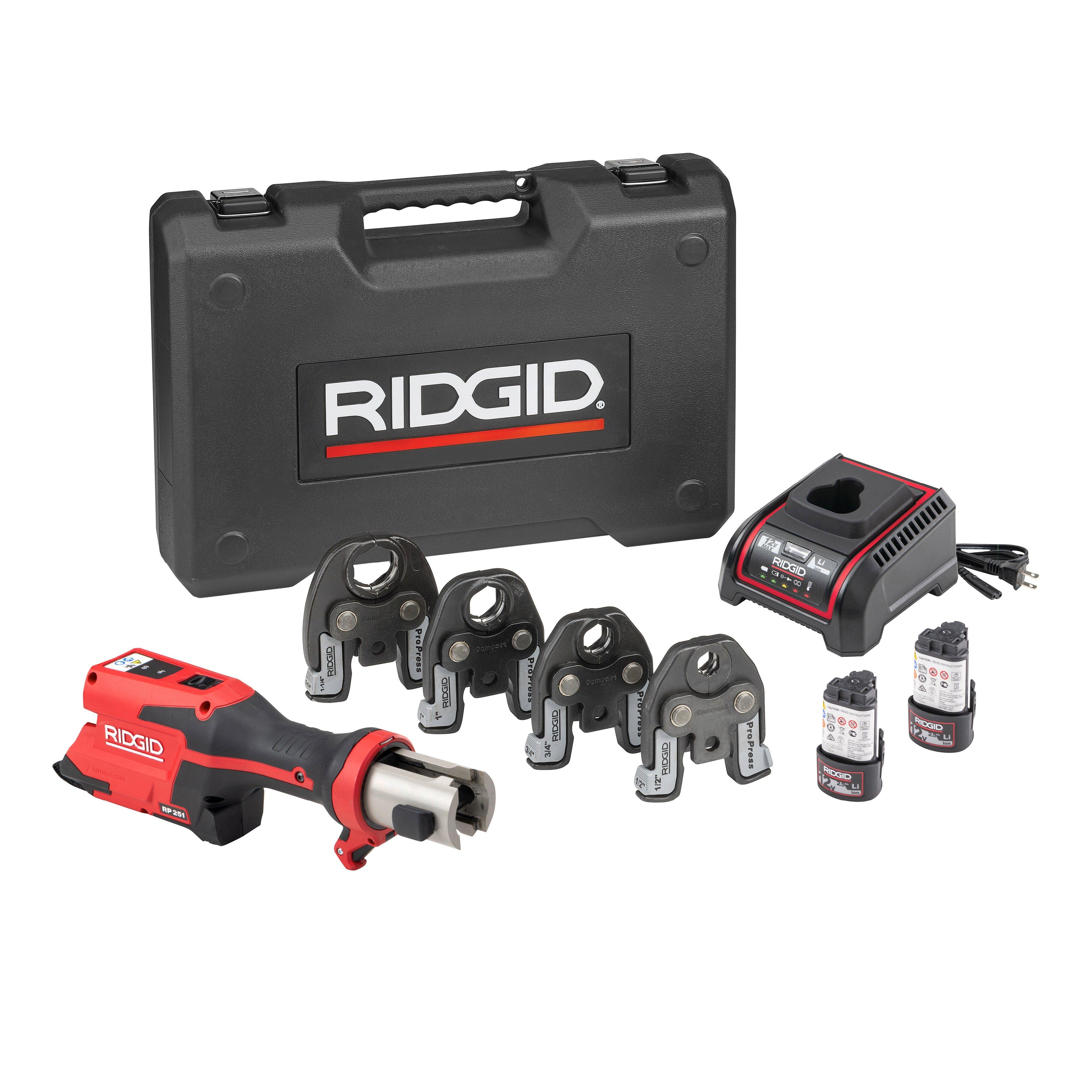 1/2 in. - 1-1/4 in. Press Tool Battery Kit with ProPress Jaws 