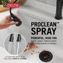 Single Handle Pull Down Kitchen Faucet in Matte Black 