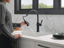 Single Handle Pull Down Kitchen Faucet in Matte Black 
