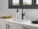 Single Handle Pull Down Kitchen Faucet in Matte Black 