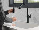 Single Handle Pull Down Kitchen Faucet in Matte Black 