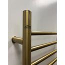 RADIANT LARGE HARDWIRED + PLUG-IN COMBO STRAIGHT 12 BAR TOWEL WARMER IN BRUSHED BRONZE 